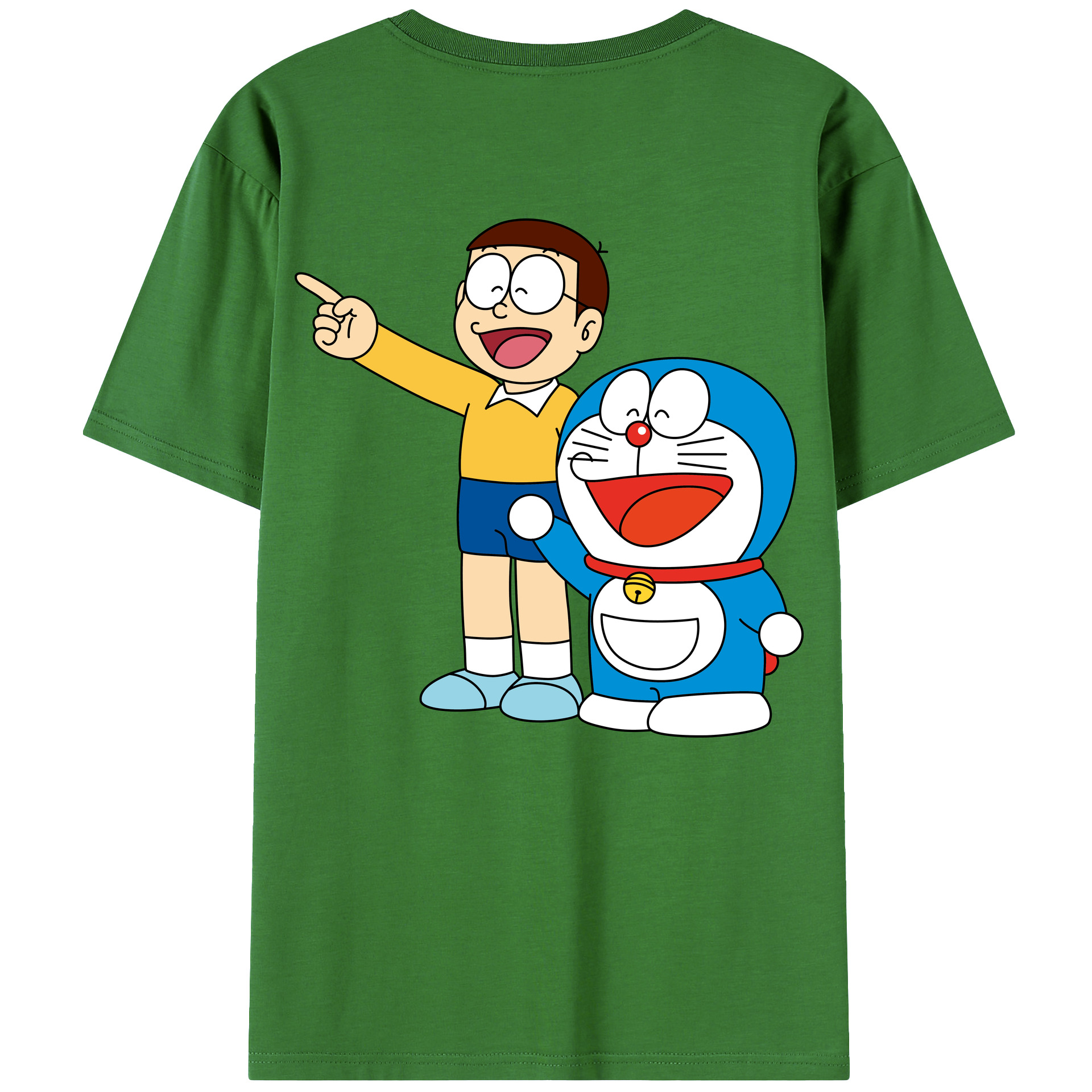 （画像用） ドラえもん 野比 のび太 Doraemon Nobita Nobi レディース半袖Tシャツ(バックプリント)